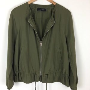 ZARA BASIC Outerwear Zip-Up Jacket with Pockets